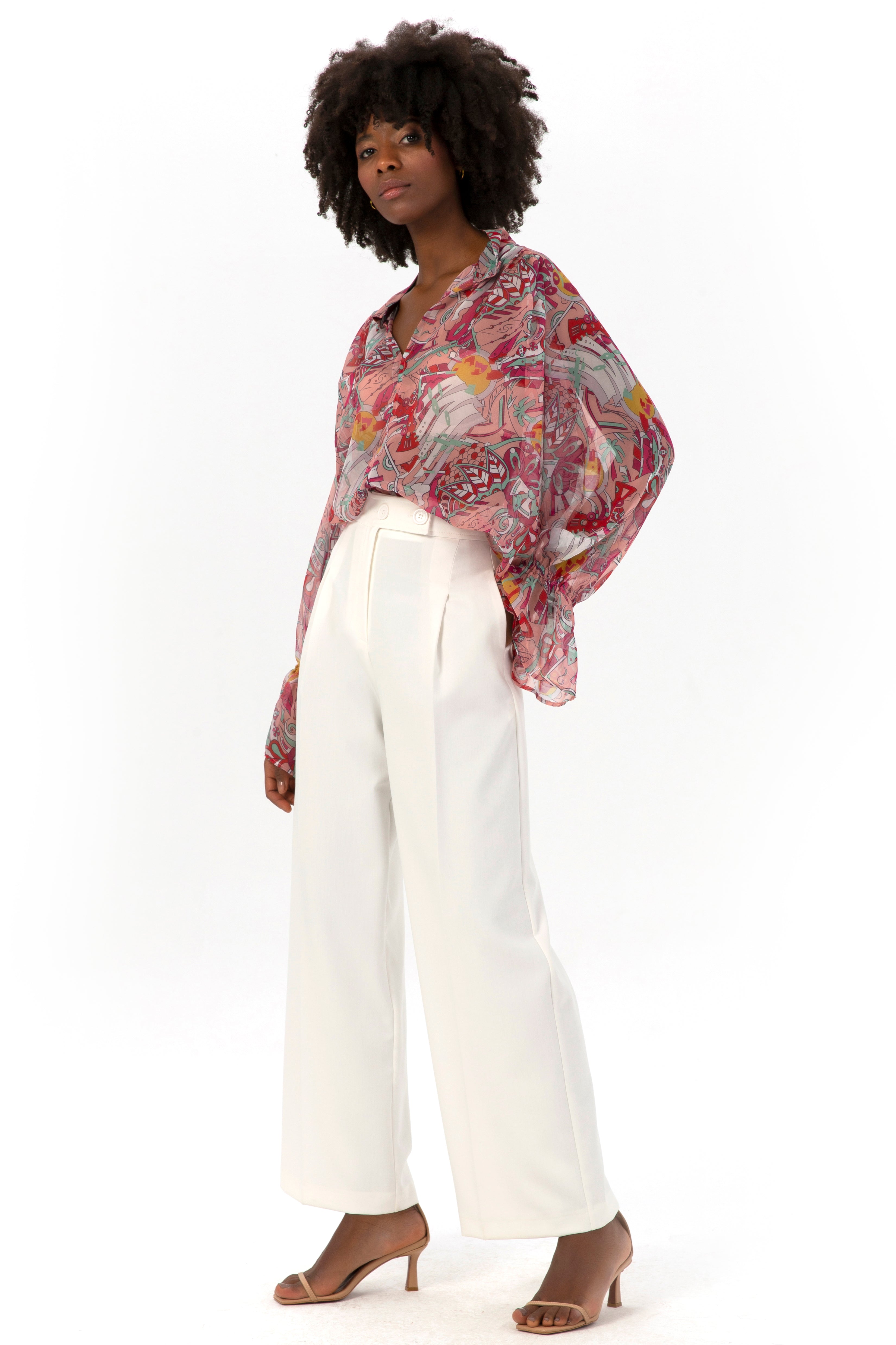 Double Button Detail Trousers