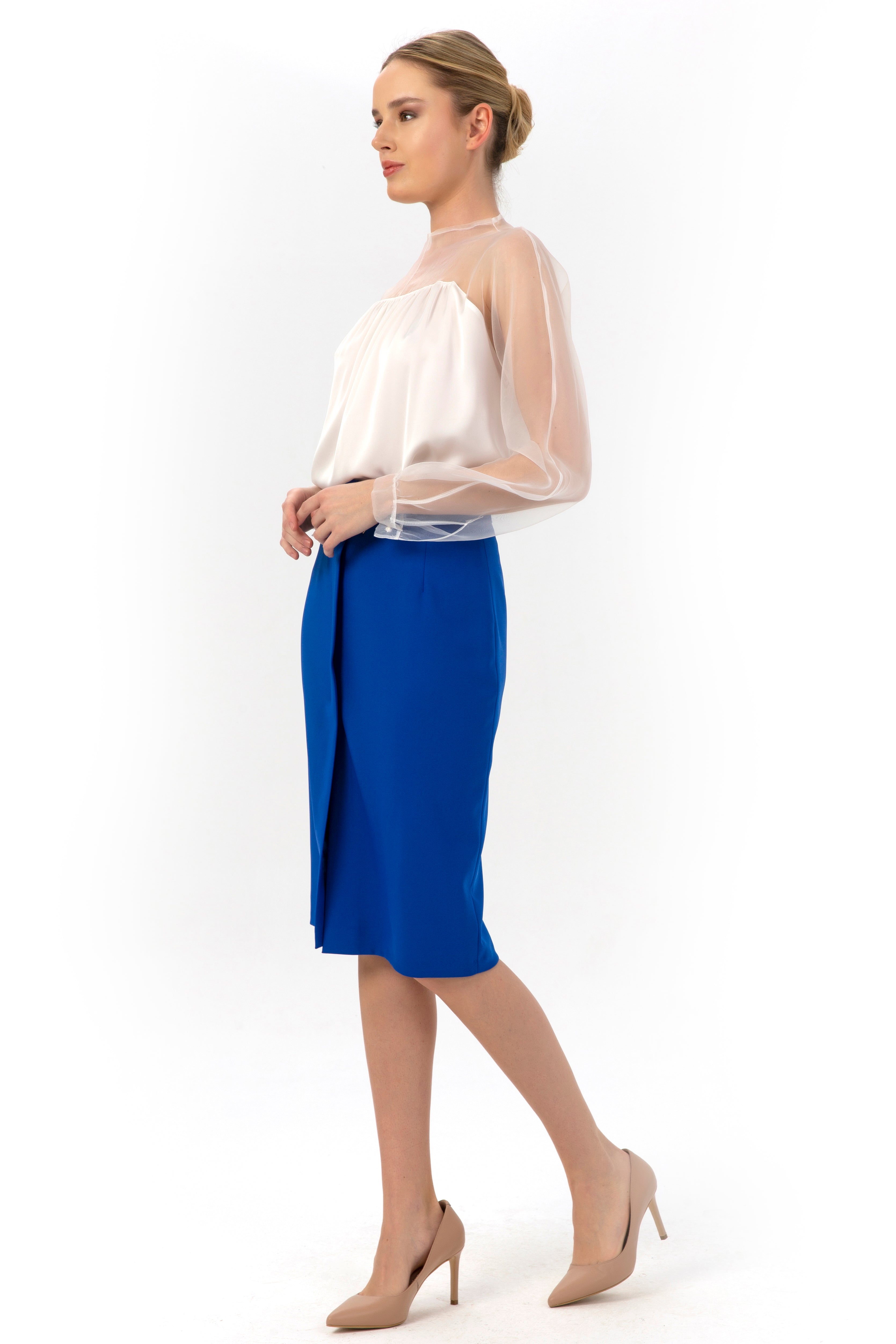 Accessory Detailed Pencil Skirt