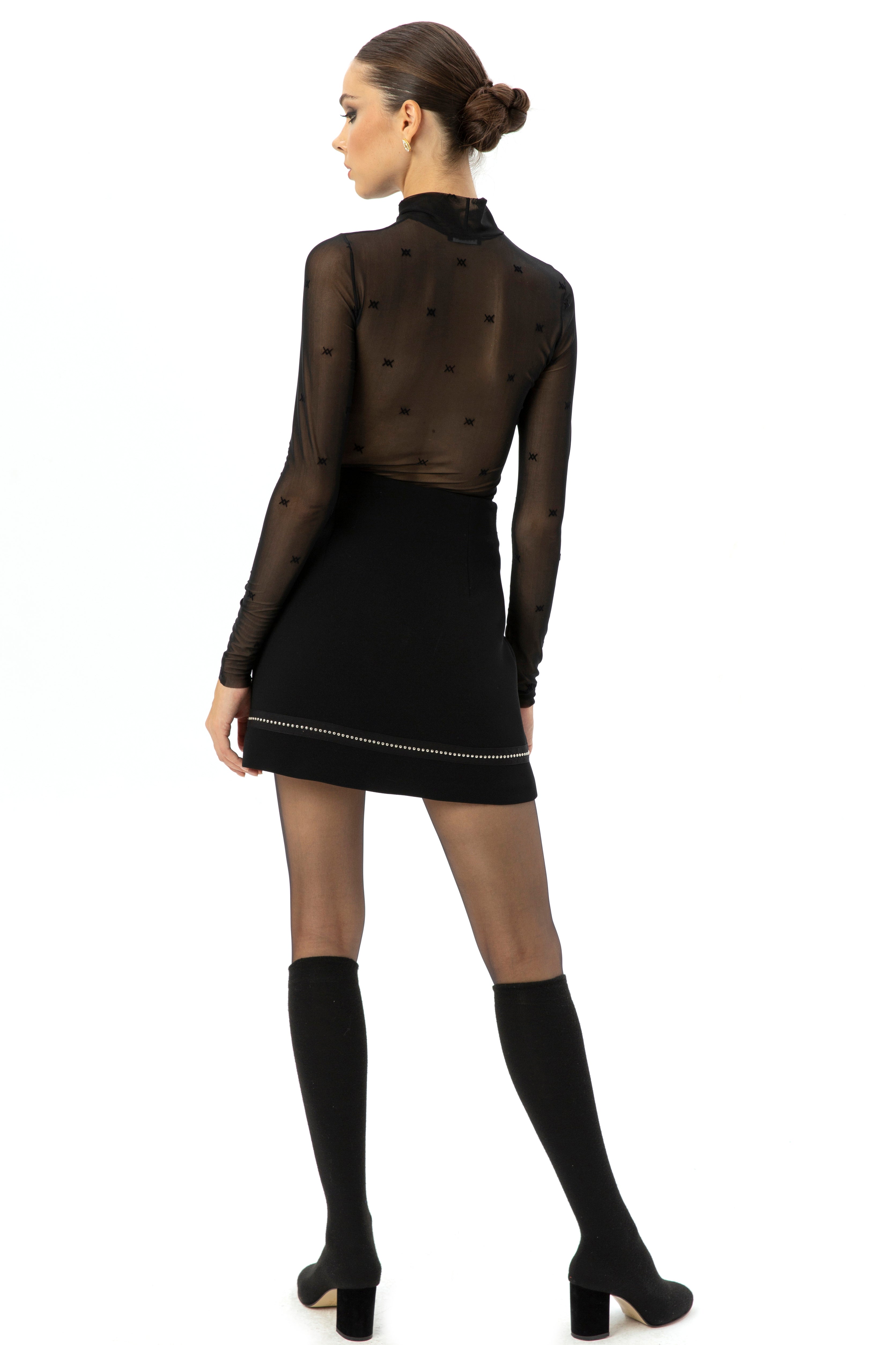 Skirt With Zipper Detail